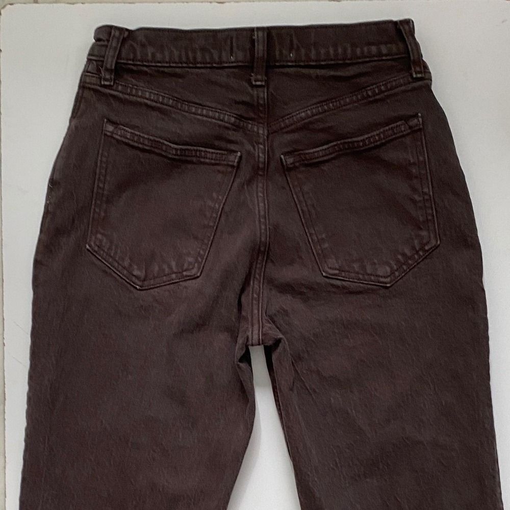 Abercrombie & Fitch The 90s Straight Ultra High Rise Brown Jeans 26/2S 15501304 - Picture 9 of 11